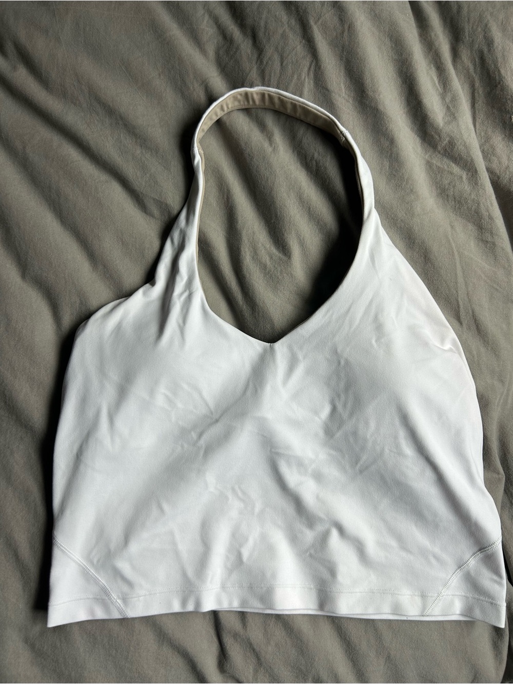 lululemon athletica White Halter Sports Bra